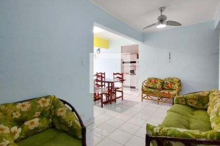 Sala de apartamento para alugar com 1 quarto, 40m² em Maracanã, Praia Grande