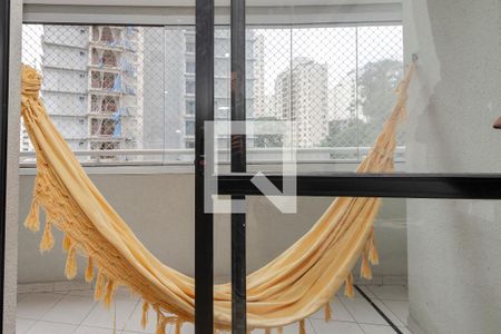 Varanda da Sala de apartamento para alugar com 1 quarto, 37m² em Cidade Monções, São Paulo