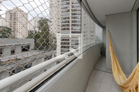 Varanda da Sala de apartamento para alugar com 1 quarto, 37m² em Cidade Monções, São Paulo