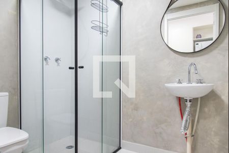 Banheiro de kitnet/studio para alugar com 1 quarto, 20m² em Ipiranga, São Paulo