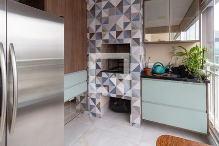 Varanda da Sala - Churrasqueira de apartamento para alugar com 3 quartos, 167m² em Parque Industrial Tomas Edson, São Paulo