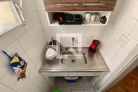 Cozinha de apartamento para alugar com 1 quarto, 29m² em Centro, Rio de Janeiro