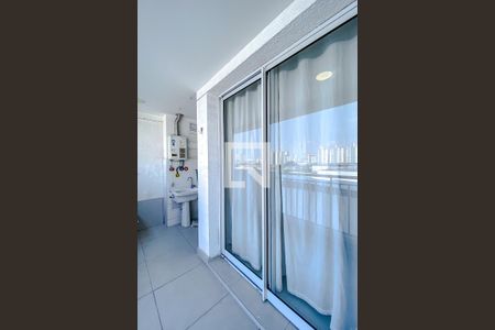 Varanda da Sala/Cozinha de apartamento à venda com 1 quarto, 40m² em Brás, São Paulo