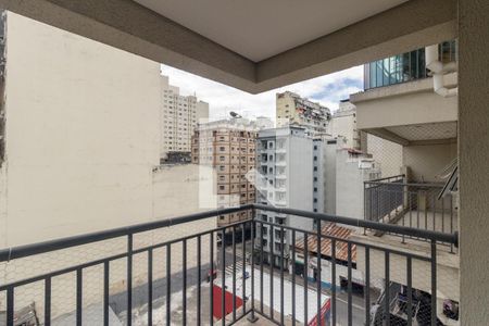 Varanda da Sala de apartamento para alugar com 1 quarto, 41m² em Santa Ifigênia, São Paulo