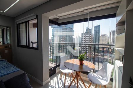 Studio à venda com 24m², 1 quarto e sem vagaVaranda