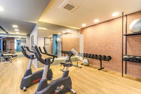 Studio para alugar com 25m², 1 quarto e sem vaga Studio para alugar com 25m², 1 quarto e sem vagaÁrea comum - Academia