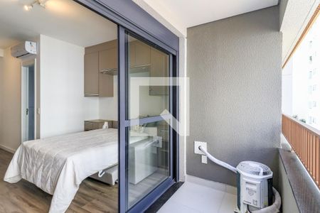 Studio à venda com 27m², 1 quarto e sem vagaVaranda