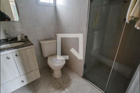 Banheiro da Suíte de apartamento à venda com 2 quartos, 100m² em Vila Valparaíso, Santo André