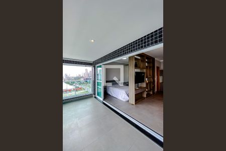 Studio para alugar com 55m², 1 quarto e 2 vagasVaranda