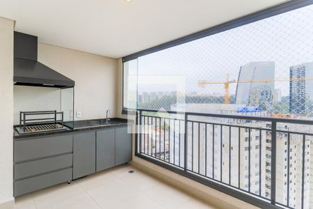 Varanda Gourmet de apartamento à venda com 2 quartos, 68m² em Santo Amaro, São Paulo