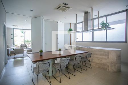 Área comum - Espaço Gourmet de kitnet/studio para alugar com 1 quarto, 26m² em Mirandópolis, São Paulo