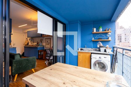 Studio à venda com 35m², 1 quarto e 1 vagaVaranda