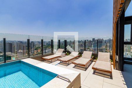 Studio para alugar com 27m², 1 quarto e sem vagaPiscina