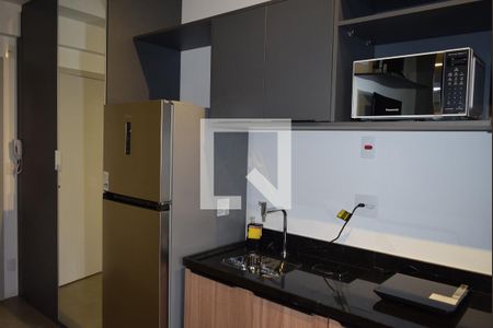 Cozinha de kitnet/studio à venda com 1 quarto, 22m² em Jardim Paulista, São Paulo