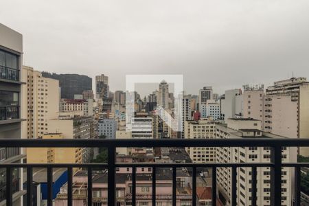 Varanda do Studio de kitnet/studio à venda com 1 quarto, 26m² em República, São Paulo