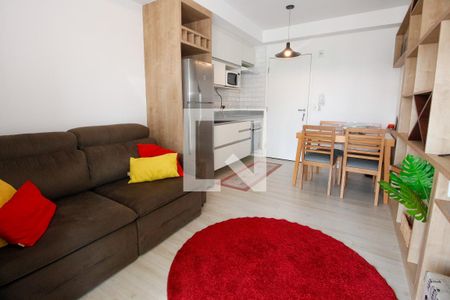 Sala/Cozinha de kitnet/studio para alugar com 1 quarto, 40m² em Panamby, São Paulo