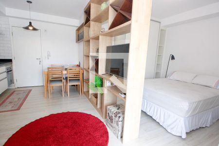 Sala/Cozinha de kitnet/studio para alugar com 1 quarto, 40m² em Panamby, São Paulo