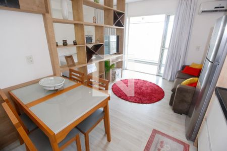 Sala/Cozinha de kitnet/studio para alugar com 1 quarto, 40m² em Panamby, São Paulo