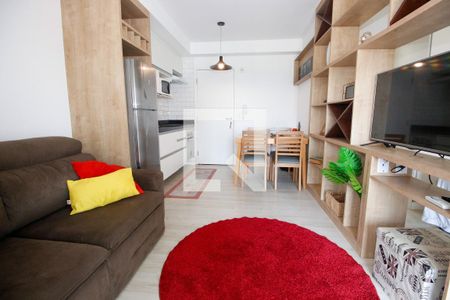 Sala/Cozinha de kitnet/studio para alugar com 1 quarto, 40m² em Panamby, São Paulo