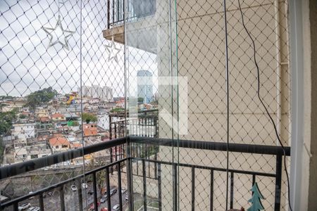 Varanda da sala de apartamento à venda com 2 quartos, 47m² em Centro, Diadema