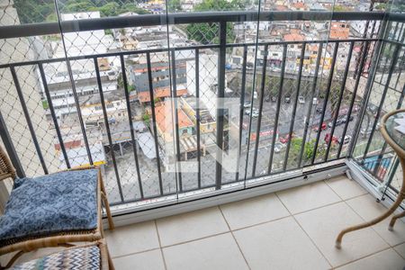Varanda da sala de apartamento à venda com 2 quartos, 47m² em Centro, Diadema