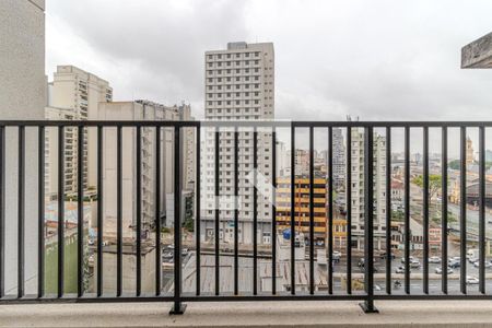 Varanda de kitnet/studio para alugar com 1 quarto, 30m² em Centro Histórico de São Paulo, São Paulo