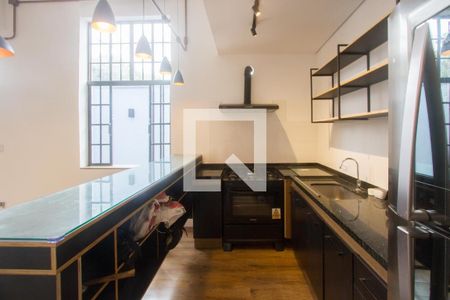 Cozinha de casa para alugar com 1 quarto, 100m² em Brooklin, São Paulo