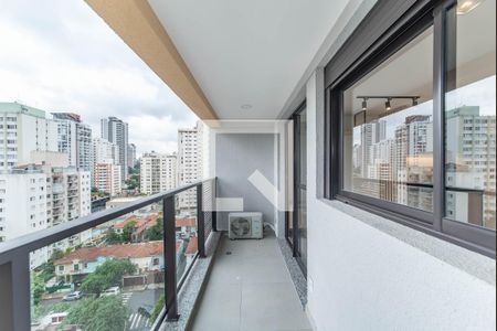 Studio para alugar com 27m², 1 quarto e sem vagaVaranda