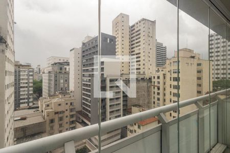 Varanda da Sala de apartamento à venda com 1 quarto, 45m² em Santa Ifigênia, São Paulo