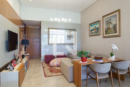 Sala de TV de casa de condomínio à venda com 4 quartos, 251m² em Alphaville Nova Lima, Nova Lima