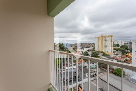Varanda da sala  de apartamento à venda com 2 quartos, 50m² em Centro, Diadema