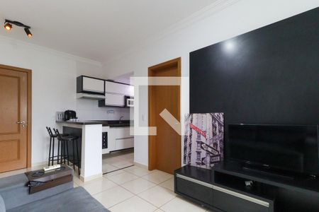 Sala de apartamento para alugar com 1 quarto, 42m² em Jardim Palma Travassos, Ribeirão Preto