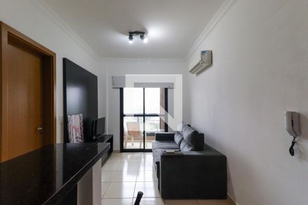 Sala de apartamento para alugar com 1 quarto, 42m² em Jardim Palma Travassos, Ribeirão Preto