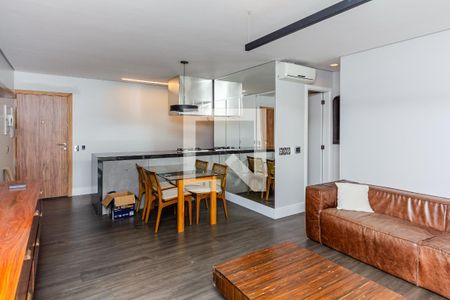 Sala de apartamento para alugar com 1 quarto, 78m² em Vila Nova Conceição, São Paulo
