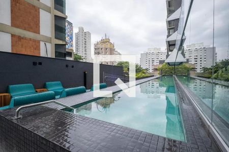 Studio para alugar com 19m², 1 quarto e sem vagaPiscina