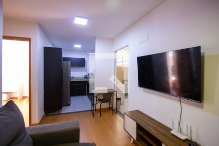 Sala de apartamento para alugar com 2 quartos, 62m² em Vila Lage, São Gonçalo