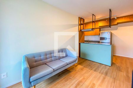 Sala de apartamento para alugar com 1 quarto, 42m² em Santo Amaro, São Paulo
