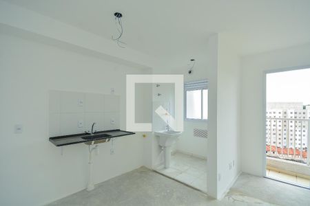 Sala/Cozinha de apartamento à venda com 2 quartos, 37m² em Vila dos Andradas, São Paulo