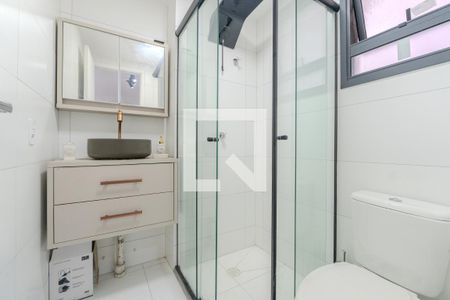 Banheiro de apartamento para alugar com 1 quarto, 25m² em Bela Vista, São Paulo