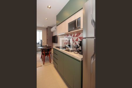 Cozinha de kitnet/studio à venda com 1 quarto, 25m² em Pinheiros, São Paulo