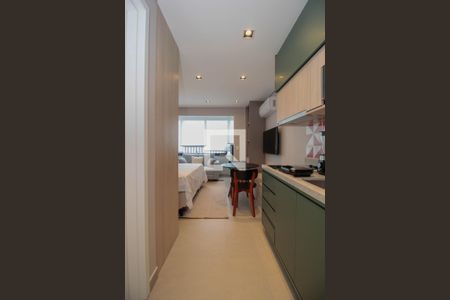 Cozinha de kitnet/studio à venda com 1 quarto, 25m² em Pinheiros, São Paulo