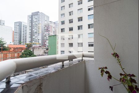 Varanda da Sala de apartamento à venda com 1 quarto, 38m² em Consolação, São Paulo