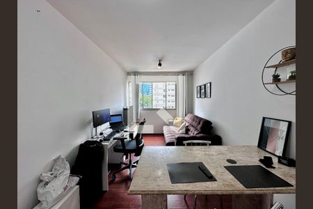 Sala de apartamento para alugar com 1 quarto, 69m² em Cidade Monções, São Paulo