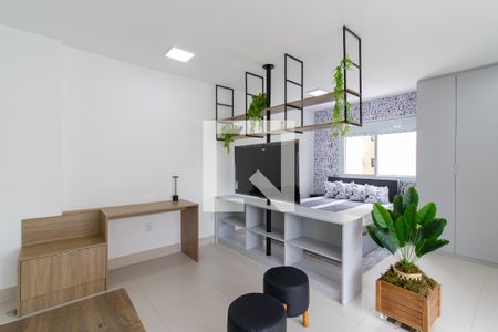 Sala de apartamento para alugar com 1 quarto, 46m² em Centro, Campinas