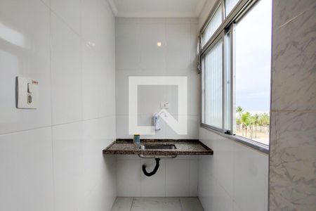 Cozinha de apartamento para alugar com 1 quarto, 33m² em Boqueirão, Praia Grande