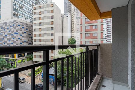 Varanda de kitnet/studio à venda com 1 quarto, 25m² em Bela Vista, São Paulo