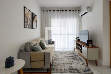 Sala de apartamento para alugar com 2 quartos, 73m² em Aviação, Praia Grande