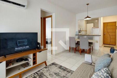 Sala de apartamento para alugar com 2 quartos, 73m² em Aviação, Praia Grande