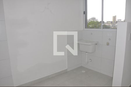 Detalhe - Sala / Cozinha / Área de Serviço de apartamento à venda com 1 quarto, 30m² em Vila Mangalot, São Paulo