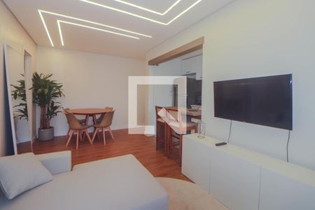 Sala de apartamento à venda com 1 quarto, 46m² em São João, Porto Alegre